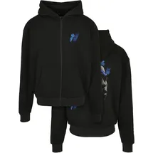 Upscale by Mister Tee Le Papillon Heavy Oversize Reißverschlusspullover Black XL