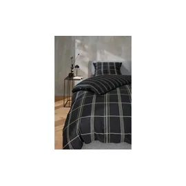 Musterring MR-Ease Karo Schwarz 135 x 200 cm + 80 x 80 cm