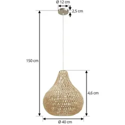 Lindby - Miryam Pendelleuchte Natur