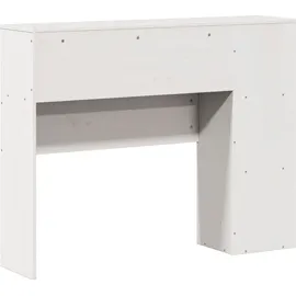 vidaXL Kopfteil mit Stauraum Weiß 90 cm Massivholz Kiefer