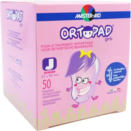 Ortopad Girls Augenokklusionspflaster Junior Größe 67x50mm Stück 50 (73221)