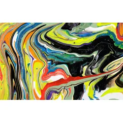 Fototapete PAPERMOON "Abstrakt Malerei", bunt, B:3,00m L:2,23m, Vlies, Tapeten
