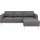 Home Affaire Eckcouch Polyester 2-Sitzer Grau