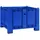 BRB-Lagertechnik BRB Palettenbox mit 4 Füßen, LxBxH 1200 x 800 x 850 mm, blau, Boden/Wände geschlossen. Tragkraft 500 kg