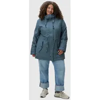 Ragwear Damen Winterjacke langer Regenmantel wasserdicht warm gefüttert mit