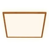 Briloner - LED Deckenlampe Holz Deckenleuchte Wohnzimmer Indirektes Licht, flach, Warmweiß