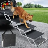 Hundetreppe Auto klappbar höhenverstellbar bis 80kg für große Hunde