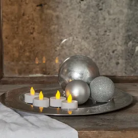 MARELIDA LED Teelichter 4 cm 4 St. weiß