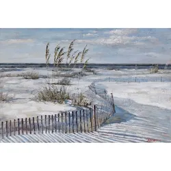Leinwandbild - Motiv: Strand und Dünen - 100 x 150cm