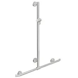 Hewi Warm Touch Duschhandlauf 950.35.42051 signalweiß, 1100 x 812 mm, mit verschiebbarer Brausestange