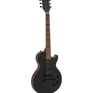 Dimavery LP-800 E-Gitarre, matt schwarz E-Gitarre Gitarre, Schwarz