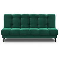 Beautysofa Schlafsofa Nancy, Die Lieferung gilt für die Einbringung in die Wohnung, Velours-Bezgu Polstersofa grün