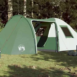 Campingzelt 6 Personen Grün 466x342x200 cm 185T Taft