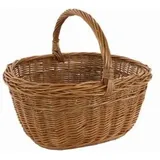 Webmarketpoint - Ovale Europäische Weidenkorb Olanda 37x28x18/31 Cm