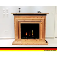 Bioethanol Ethanol und Gelkamin Kamin Berlin Deluxe Nussbaum incl. 3 l Brenner