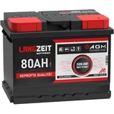 LANGZEIT Batterien AGM Batterie 80Ah 12V 1 St.