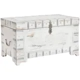 AlexandreHouse Truhe Griff 78,7 x 43 x 45,7 cm, Weiß