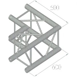 Alutruss TQ390-QQC21 2-Weg-Ecke 90°