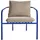 Brafab Bendt Loungesessel indigo blau/beige