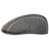 Kangol Flat Cap (1-St) Schirmmütze mit Schirm weiß S (54-55 cm)