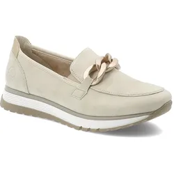 Beige Halbschuhe Rieker Elegante Damenschuhe, 37