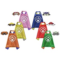 Brigamo 6 x Fellfreunde Superhelden Kinderkostüm Kinder Kostüme, ideal für Kindergeburtstag, Fasching oder Karneval