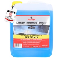 NIGRIN Scheiben-Frostschutz ENERGIZER Fertigmix -18°, schnellwirkend, schlierenfrei und verhindert erneutes Einfrieren, blau, 5 Liter