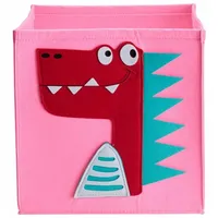 HowHomely Aufbewahrungsbox 30 x 30 x 30 cm 1-tlg. Rosa/Rot
