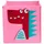 HowHomely Aufbewahrungsbox 30 x 30 x 30 cm 1-tlg. Rosa/Rot