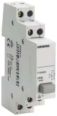 Siemens 5TE4811 Taster, 2S 20A, 1 Taste grau mit Rastfunktion