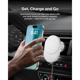 Belkin BoostCharge Pro magnetisches kabelloses Kfz-Ladegerät mit Qi2 (15 W)