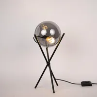 S.LUCE Orb Glas-Tischlampe Dreibein 20cm