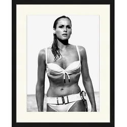 ANY IMAGE Digitaldruck »Ursula Andress, Bond Girl«, Rahmen: Buchenholz, Schwarz