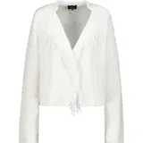 Monari Strickjacke Fransen Weiß M