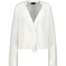 Monari Strickjacke Fransen Weiß M
