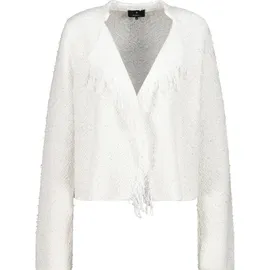 Monari Strickjacke Fransen Weiß M