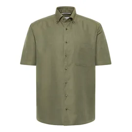 Eterna COMFORT FIT Linen Shirt in khaki unifarben, khaki, 45
