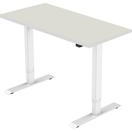 celexon elektrisch höhenverstellbarer Schreibtisch Economy eAdjust-71121 - weiß, inkl. Tischplatte 125 x 75 cm