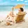 CASARIA Sonnenliege 200 x 70 x 30 cm Beige