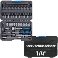 SW-Stahl 07748L Steckschlüsselsatz 1/4" Zoll Sechskant I Werkzeugkoffer 48-teilig