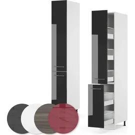 Vicco Apothekerschrank Fame-Line 30 x 58 x 207 cm Grau
