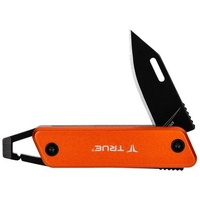 True Utility Taschenmesser Key Chain Knife Mini Tool Messer Schlüsselanhänger Farbe: orange