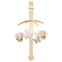 Nattou Mobile aus Holz & Oli & Flo, Ernest, Flo Beige
