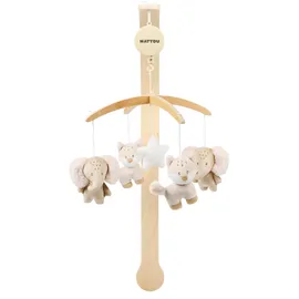 Nattou Mobile aus Holz & Oli & Flo, Ernest, Flo Beige