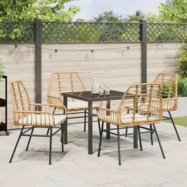 vidaXL Gartenmöbel-Set 5-tlg. Braun