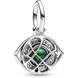 PANDORA Marvel Doctor Strange Agamotto Charm-Anhänger aus Sterling Silber, Kristallen, Kompatibel Moments Armbändern, 792757C01