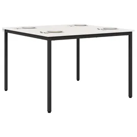 vidaXL Esstisch 110 x 75 x 110 cm weiß