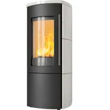 Kaminofen Hark 105 GT ECOplus RUA 4 kW - Ofenkacheln: creme-weiß - Korpus: graphit