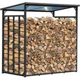 Quick Star Kaminholzregal Metall 185 x 100 x 185 cm Anthrazit