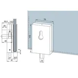 dorma glas Überschubschloss PZ vorgerichtet Silber 05.106